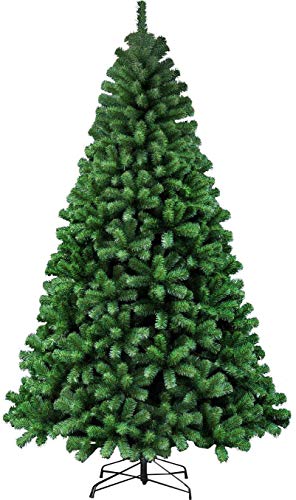 FlickBuyz-Colorado Green Pine Bushy Artificial Christmas Tree Tips 5ft/6ft/7ft Xmas Tree With Metal Stand & FREE BAG (6FT (180CM) 700 tips)