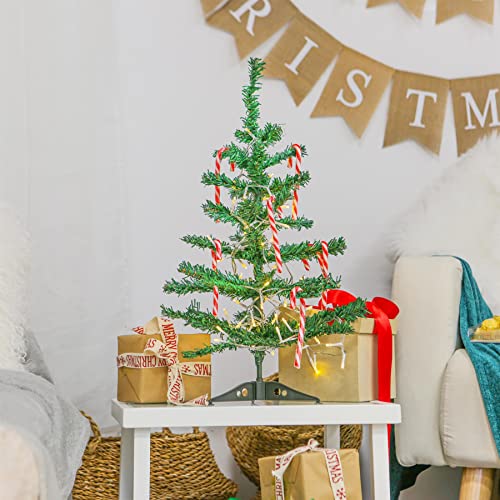 2-Pack 2ft Green Pine Christmas Trees - Desktop/Tabletop