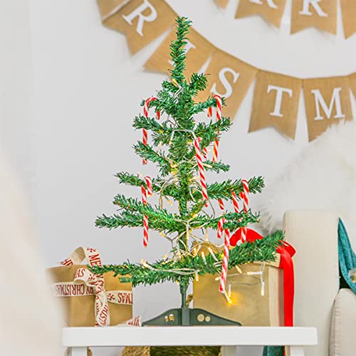 2-Pack 2ft Green Pine Christmas Trees - Desktop/Tabletop