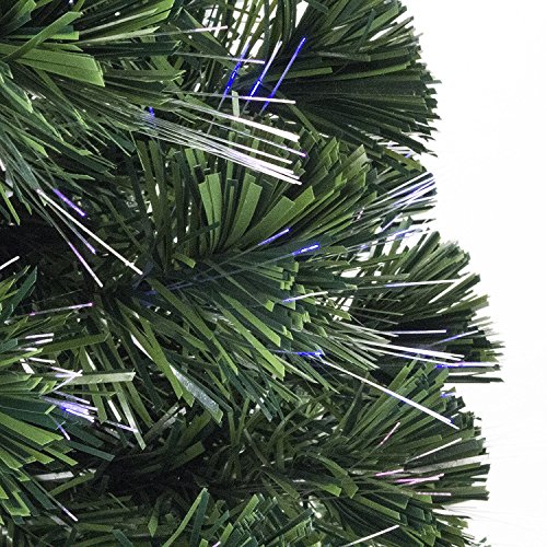 3ft Green Fiber Optic Xmas Tree with Multi-LED