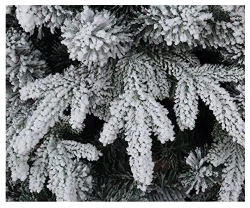 Abaseen 6FT Snowy Half Parasol Artificial Christmas Tree, Xmas Tree for Home, Office, Indoor Decoration (Snowy Half Parasol, 6 FT)