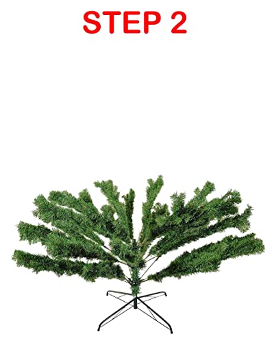 Luxury 5ft 6ft 7ft 8ft 9ft 10ft 12ft Green Artificial Christmas Trees -Bushy High Tip Count Xmas Trees (7ft / 210cm)