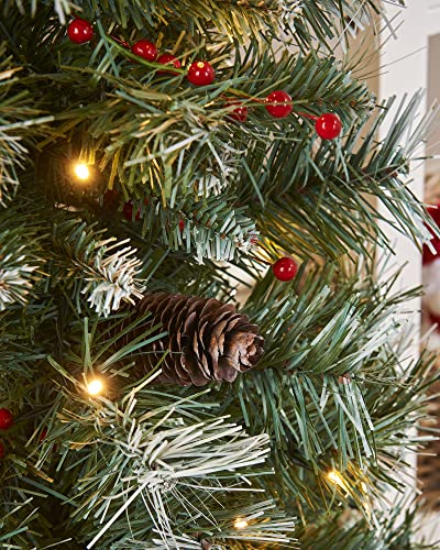 Pre-Lit Blue Spruce Christmas Tree - 4ft/Medium