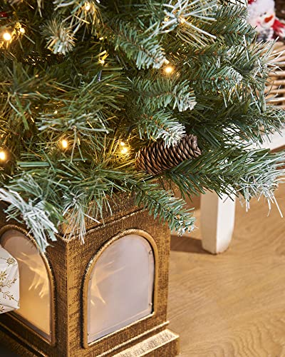 Pre-Lit Blue Spruce Christmas Tree - 4ft/Medium