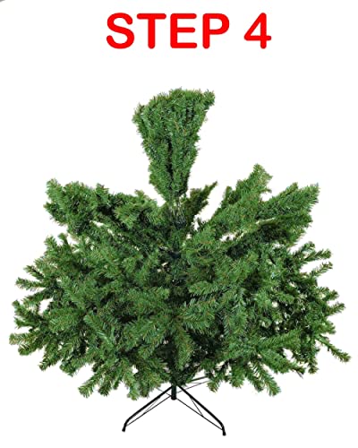 Luxury 5ft 6ft 7ft 8ft 9ft 10ft 12ft Green Artificial Christmas Trees -Bushy High Tip Count Xmas Trees (7ft / 210cm)