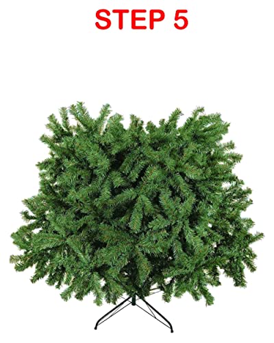 Luxury 5ft 6ft 7ft 8ft 9ft 10ft 12ft Green Artificial Christmas Trees -Bushy High Tip Count Xmas Trees (7ft / 210cm)