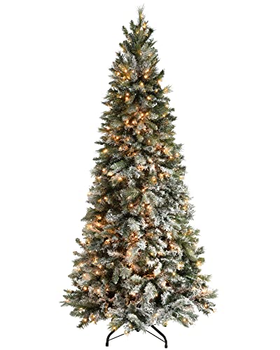 Christmas Tree, 7ft, Snow Flocked, 400 LED Lights