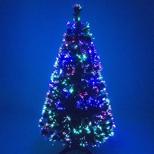 4ft Green Fibre Optic Christmas Tree – Multicolor LED
