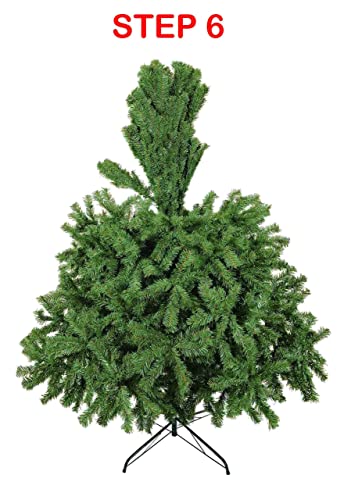 Luxury 5ft 6ft 7ft 8ft 9ft 10ft 12ft Green Artificial Christmas Trees -Bushy High Tip Count Xmas Trees (7ft / 210cm)