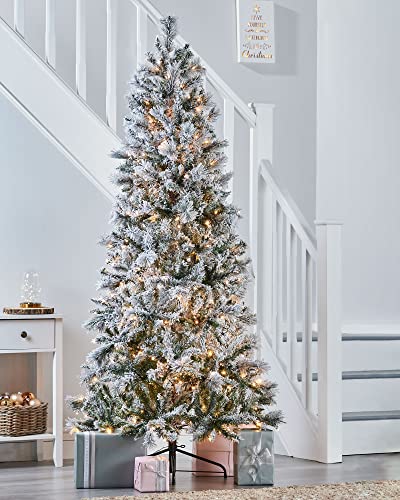 Christmas Tree, 7ft, Snow Flocked, 400 LED Lights