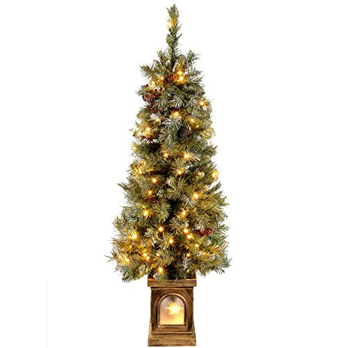 Pre-Lit Blue Spruce Christmas Tree - 4ft/Medium