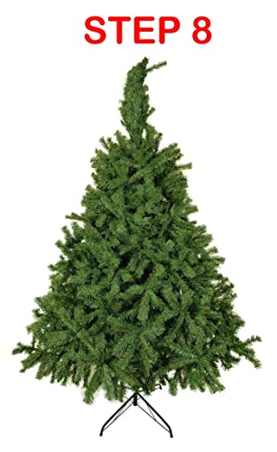 Luxury 5ft 6ft 7ft 8ft 9ft 10ft 12ft Green Artificial Christmas Trees -Bushy High Tip Count Xmas Trees (7ft / 210cm)