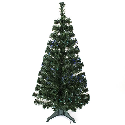 4ft Green Fibre Optic Christmas Tree – Multicolor LED