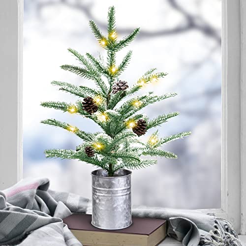 Small Christmas Tree with 60 LED Lights - 60cm