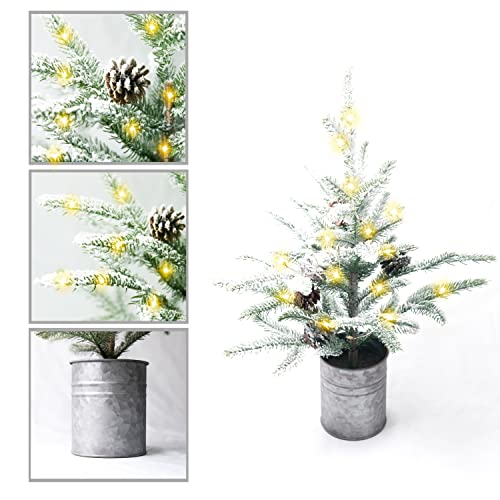 Small Christmas Tree with 60 LED Lights - 60cm