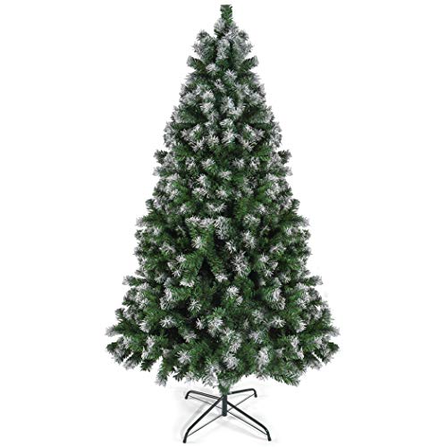 6FT Snow White Artificial Christmas Tree - Easy Assembly, Premium Quality