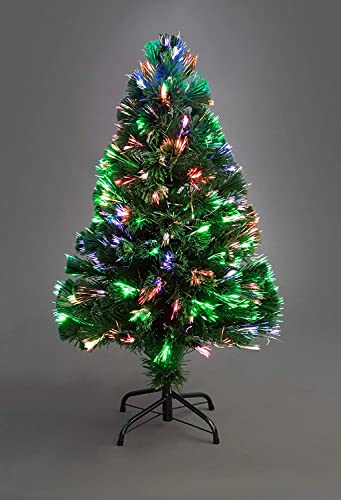 2Ft-7Ft Pre-Lit Multicolor Fibre Optic Christmas Tree