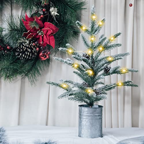 Small Christmas Tree with 60 LED Lights - 60cm