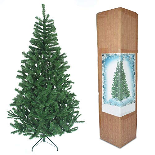 Alaskan Pine Christmas Tree, 6Ft/180CM - Black/Green/White