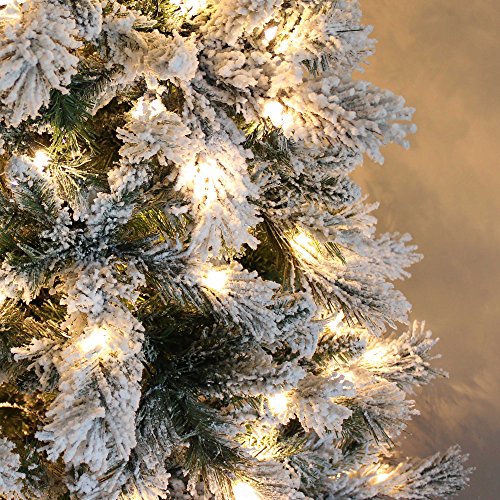 Christmas Tree, 7ft, Snow Flocked, 400 LED Lights