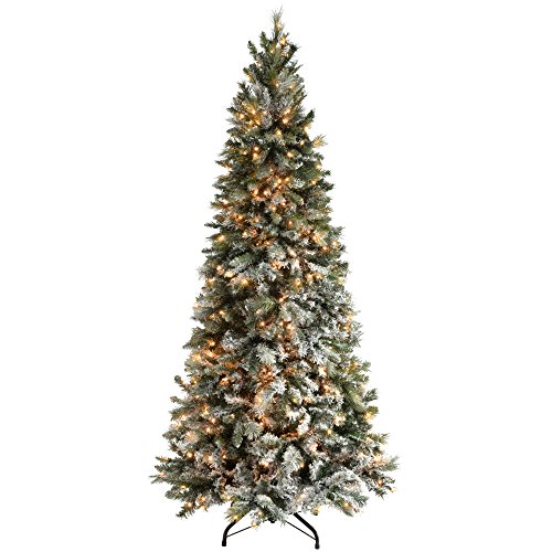Christmas Tree, 7ft, Snow Flocked, 400 LED Lights
