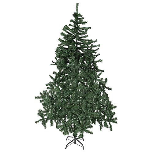 Bravich 120 CM / 4 Ft Green Christmas Tree With 300 Tips & Base Stand. Large Thick Tinsel PVC Artificial Tree For Indoor Xmas Home Decorations. Easy Fold Pine Branches & Light For Storage.