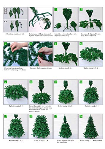 6Ft Alaskan Pine Black/Green/White Christmas Tree - Festive Home Décor