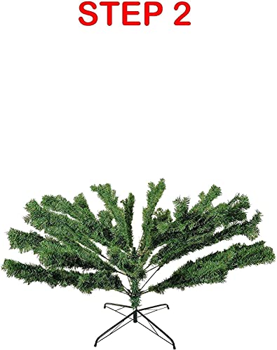 Premium Fire Retardant Artificial Xmas Tree, 7ft/2.1m
