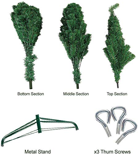 7ft Green Colorado Pine Artificial Christmas Tree