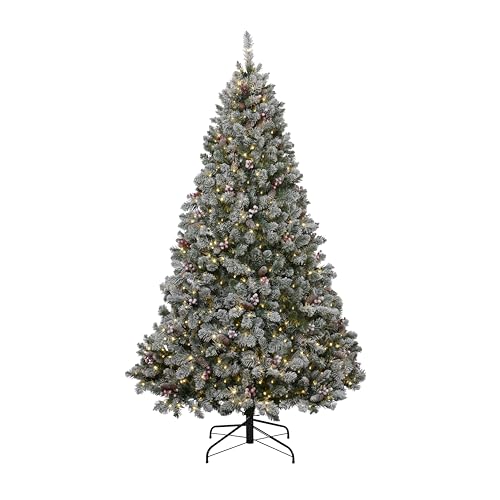 7ft Snowy Flocked Christmas Tree with 380 LEDs