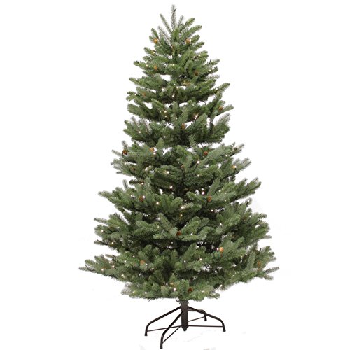 Pre-Lit Craford Christmas Tree with Pinecones & 500 Warm LED Lights