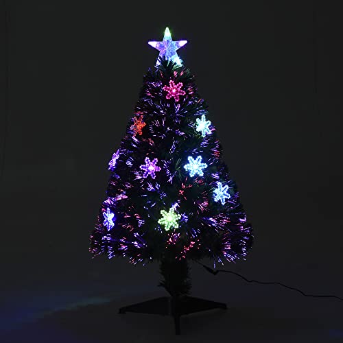 Festive 3FT Green Fibre Optic Christmas Tree