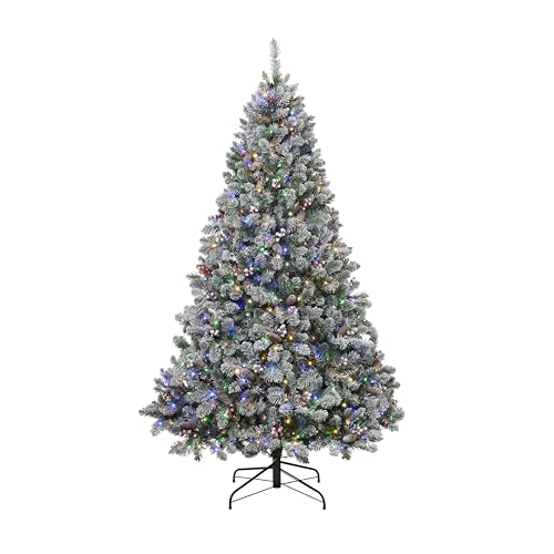 7ft Snowy Flocked Christmas Tree with 380 LEDs