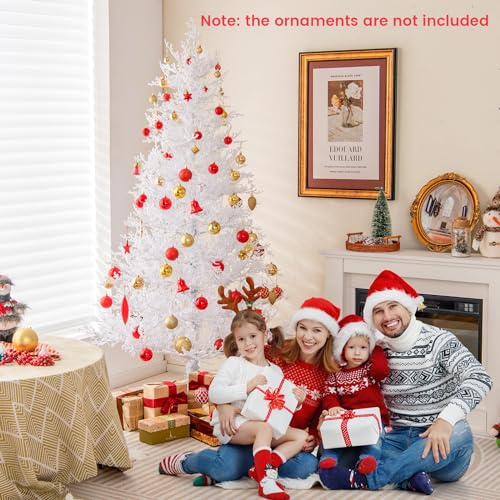 Pre-lit Artificial Christmas Tree with Multicolor LED Lights