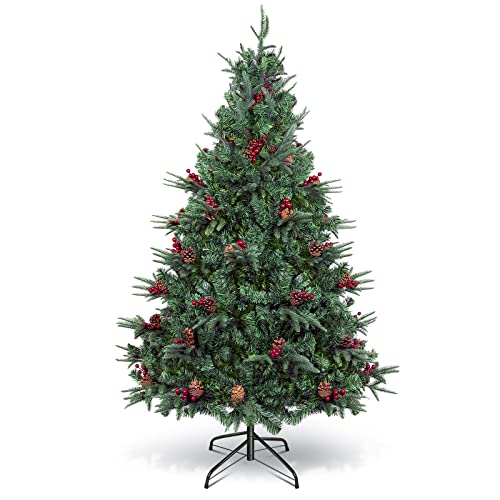 6ft Christmas Tree: Green, Holiday Decoration with Stand
