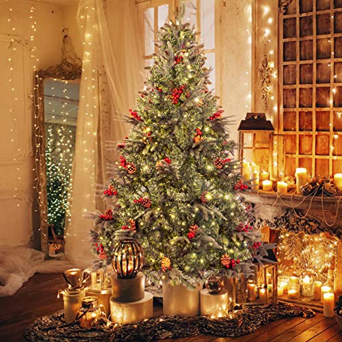 6ft Christmas Tree: Green, Holiday Decoration with Stand