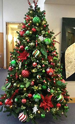 7ft Artificial Christmas Tree with Metal Stand - VEYLIN