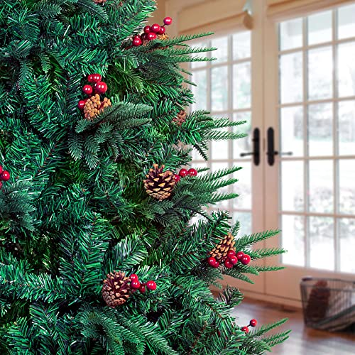 6ft Christmas Tree: Green, Holiday Decoration with Stand