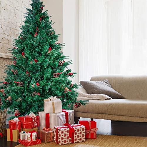 6ft Christmas Tree: Green, Holiday Decoration with Stand