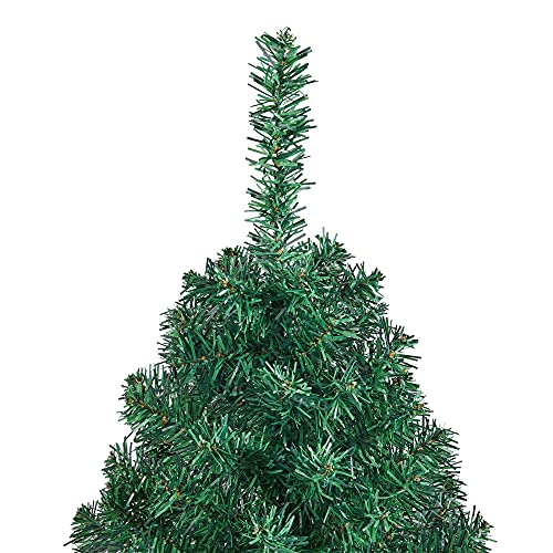 Yaheetech 7ft Artificial Christmas Tree Hinged Spruce Xmas Pine Tree with Foldable Stand Holiday Decorations Indoor/Outdoor