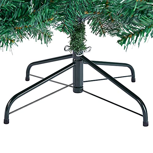 Yaheetech 7ft Artificial Christmas Tree Hinged Spruce Xmas Pine Tree with Foldable Stand Holiday Decorations Indoor/Outdoor