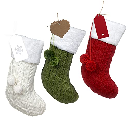 Personalized Set of 3 Christmas Stockings