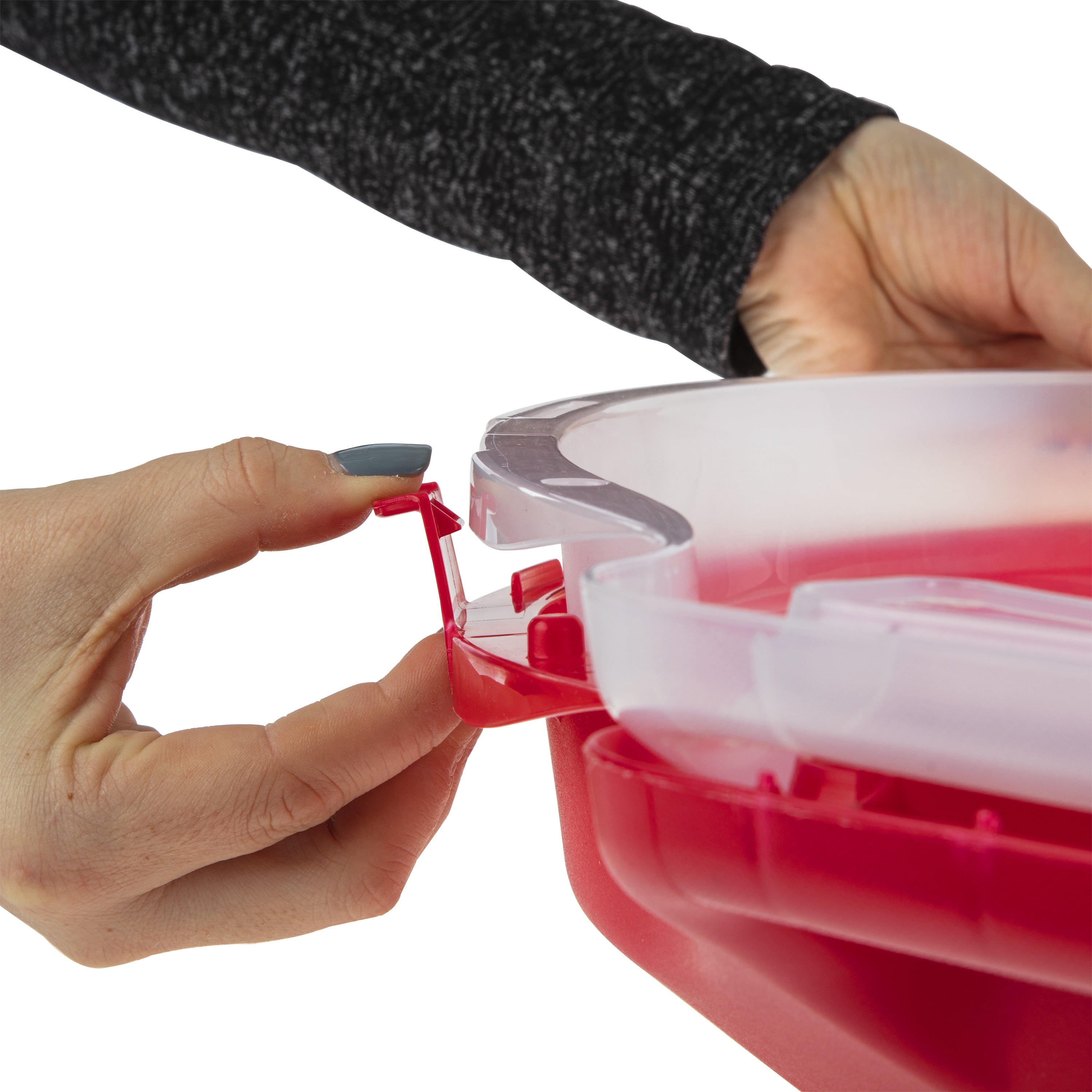 Sterilite Nesting Wreath Box Plastic, Infra Red