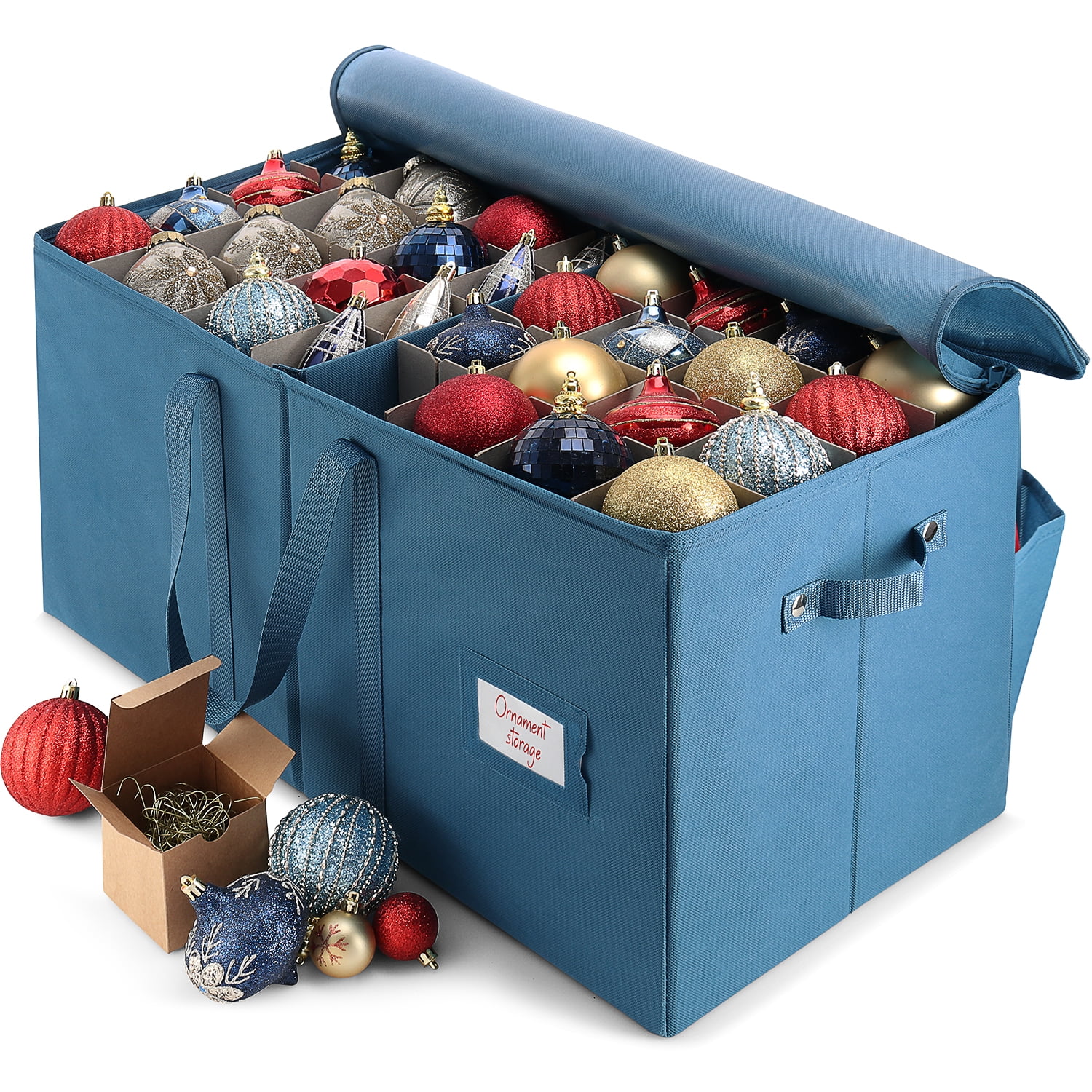 Large Christmas Ornament Storage with Dividers