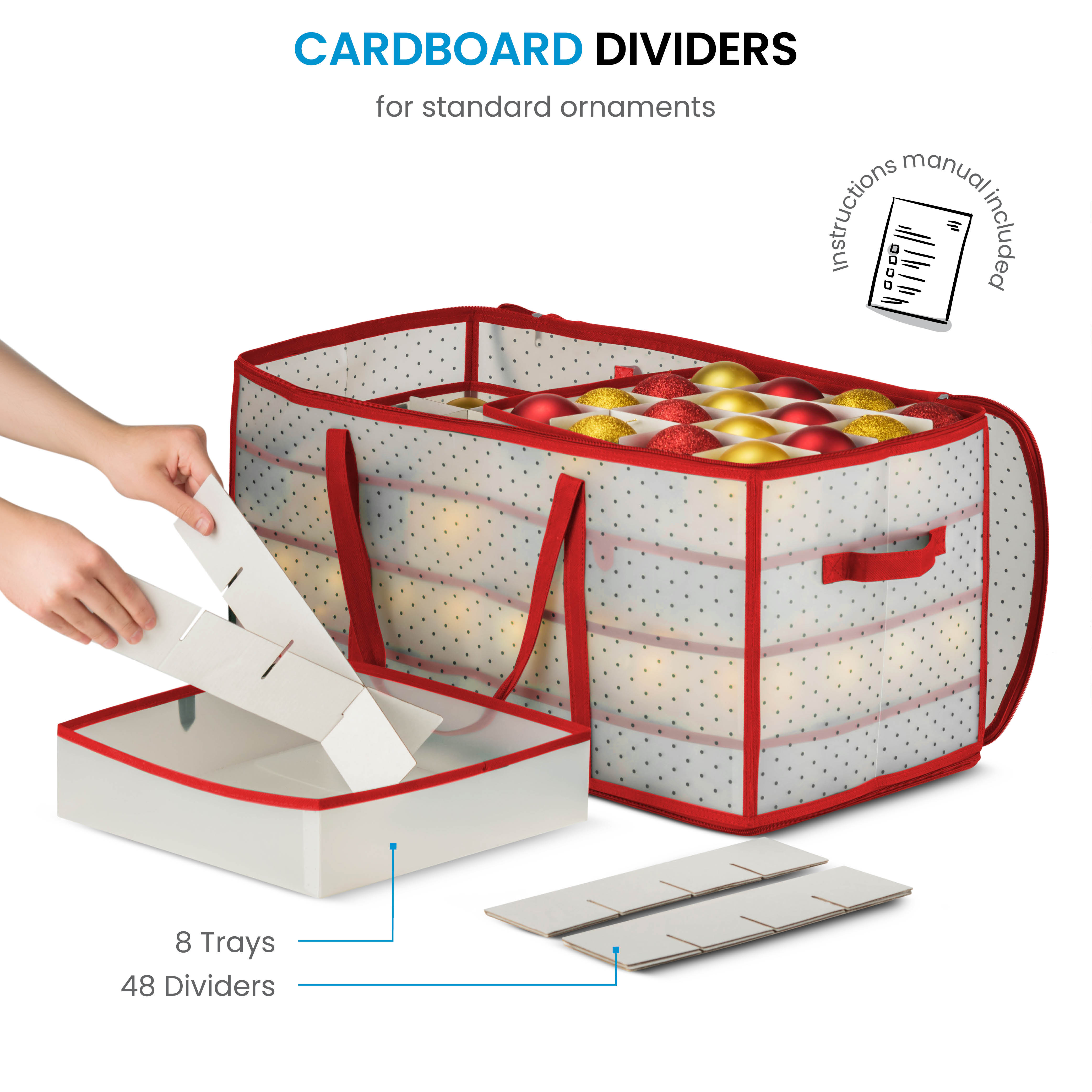 Christmas Ornament Box - Holds 128 Ornaments
