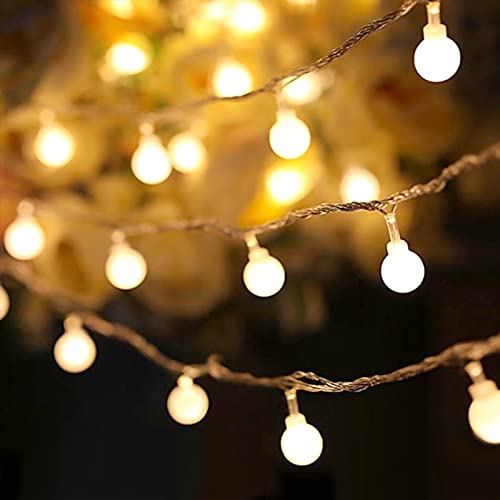 43ft Indoor/Outdoor Globe String Lights, Warm White