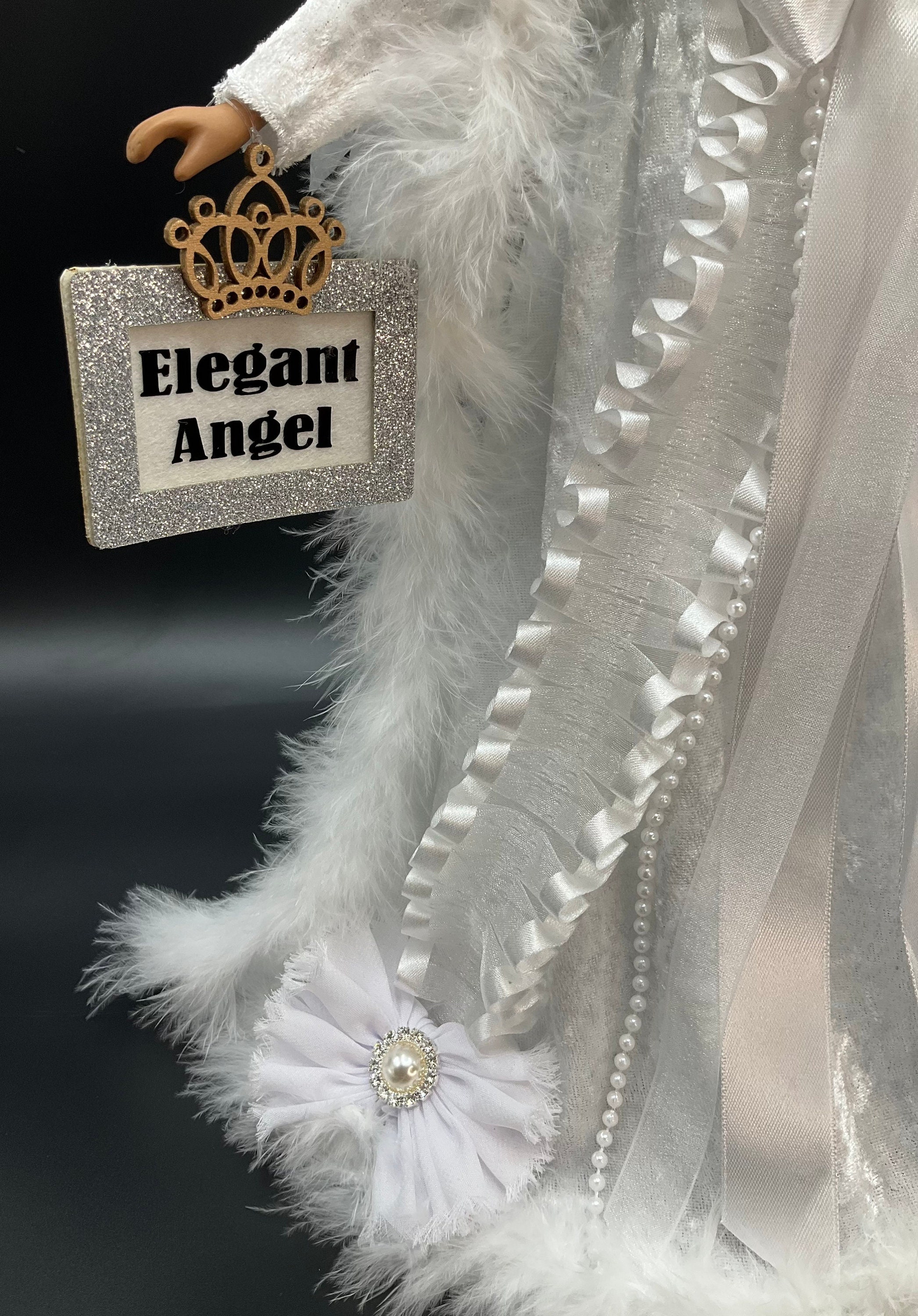 Luxury African American Angel Tree Topper