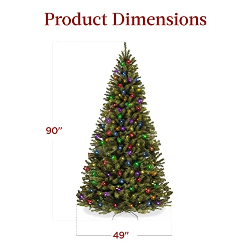 7.5ft Pre-Lit Multicolored LED Christmas Tree