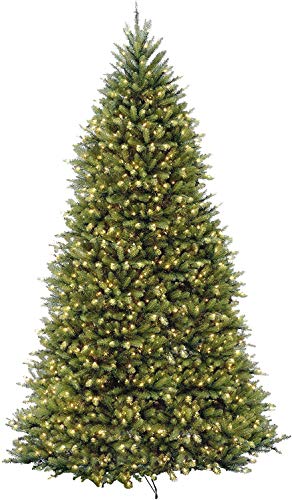 12ft Pre-Lit Artificial Christmas Tree - White Lights