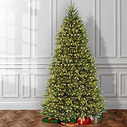 12ft Pre-Lit Artificial Christmas Tree - White Lights